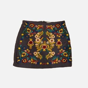 Altar’d State Embroidered Mini Skirt Size Medium
